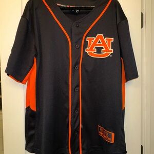 Auburn University Dark Blue and Orange Baseball Jersey
